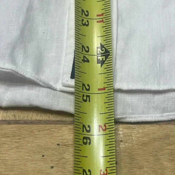 UNTUCKit 100% Linen Crisp White Casual Button Down Shirt Size Small Slim Fit - Picture 8 of 16